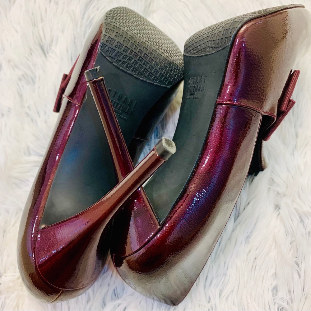 Stuart Weitzman peep toe w/ bow - Picture 5 of 5